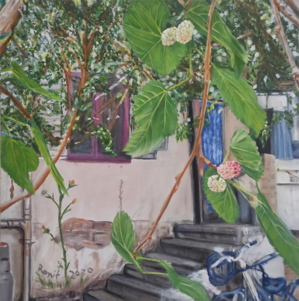 Oil Painting Mulberry-tree